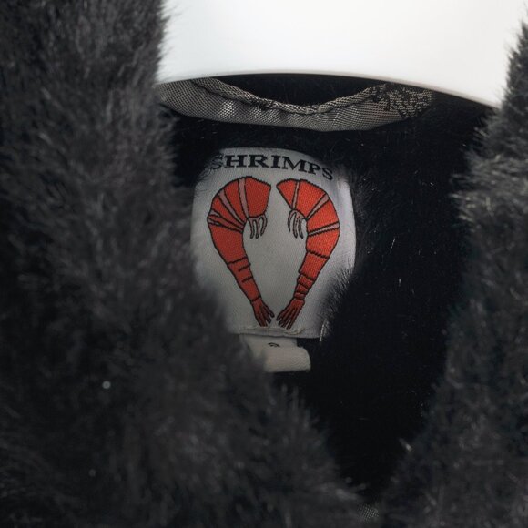 Shrimps Dexter Black Faux Fur Crystal-Embellished Jacket - Picture 10 of 13